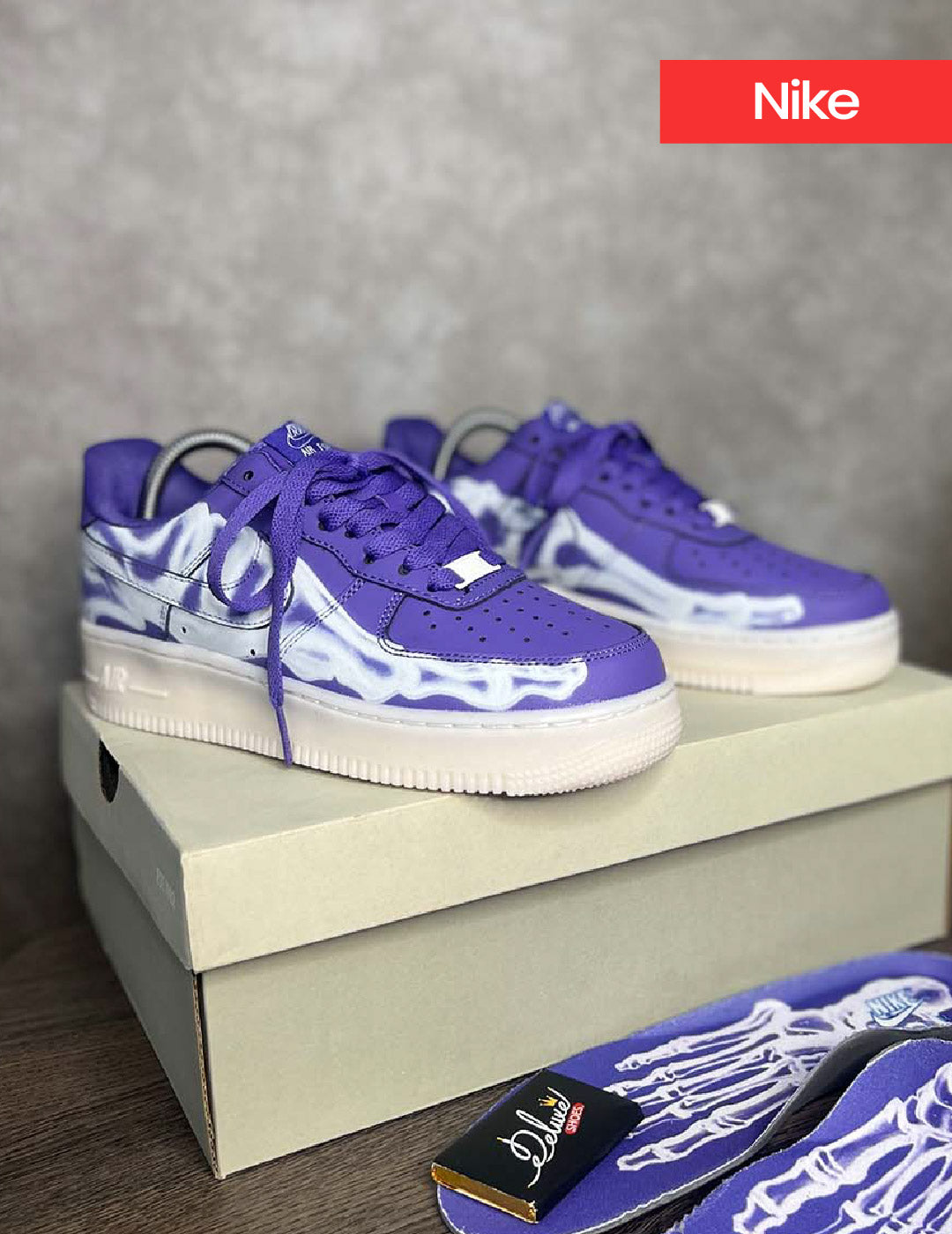 Nike Air Force 1 Skeleton Purple