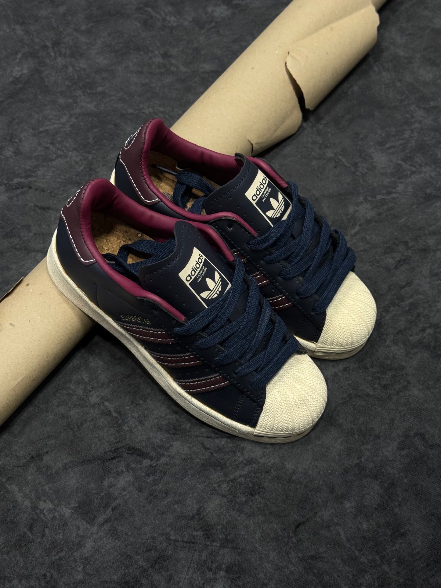 Adidas Originals Superstar Dark Navy Red