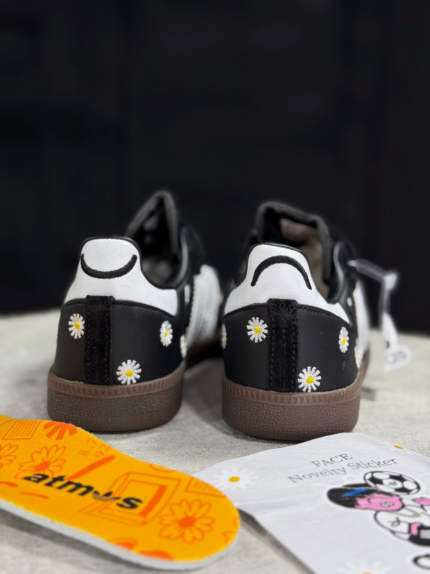 Adidas Samba Black Flowers