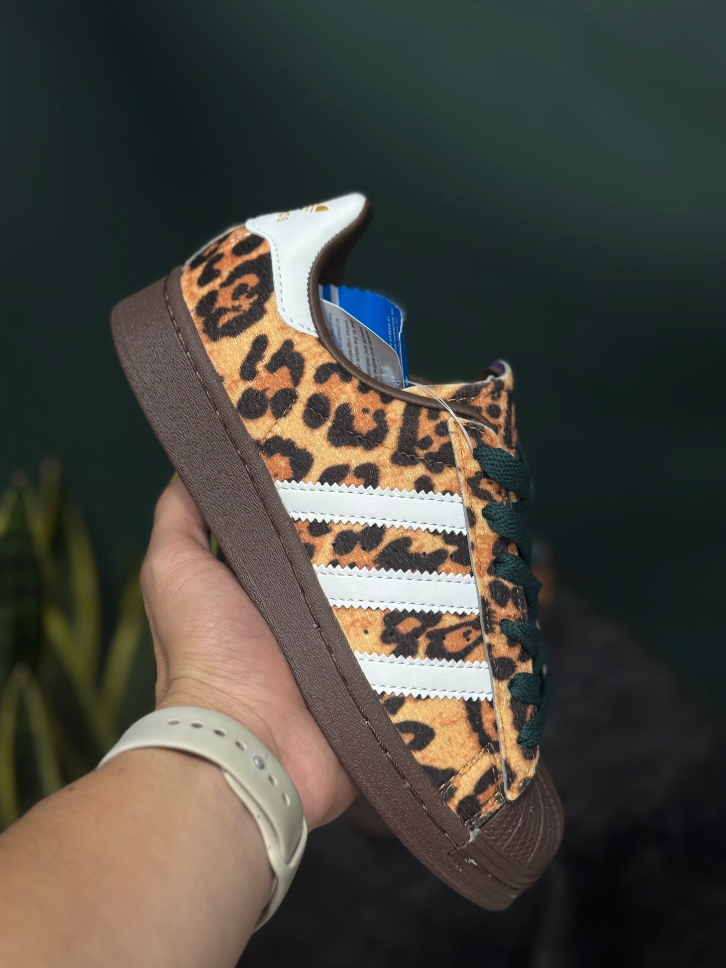 Tenis SuperStar ll con estampado de leopardo