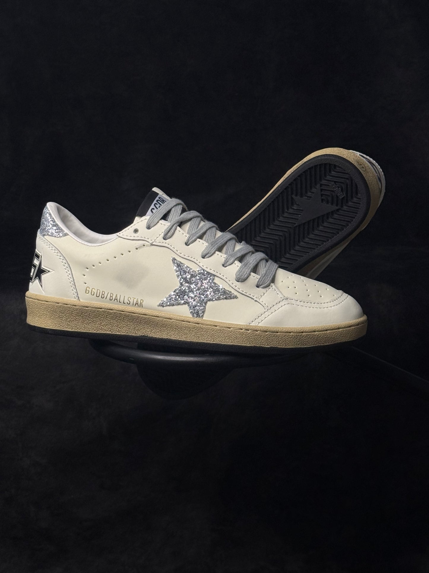Golden Goose Ball Star Nappa Upper and Spur Glitter