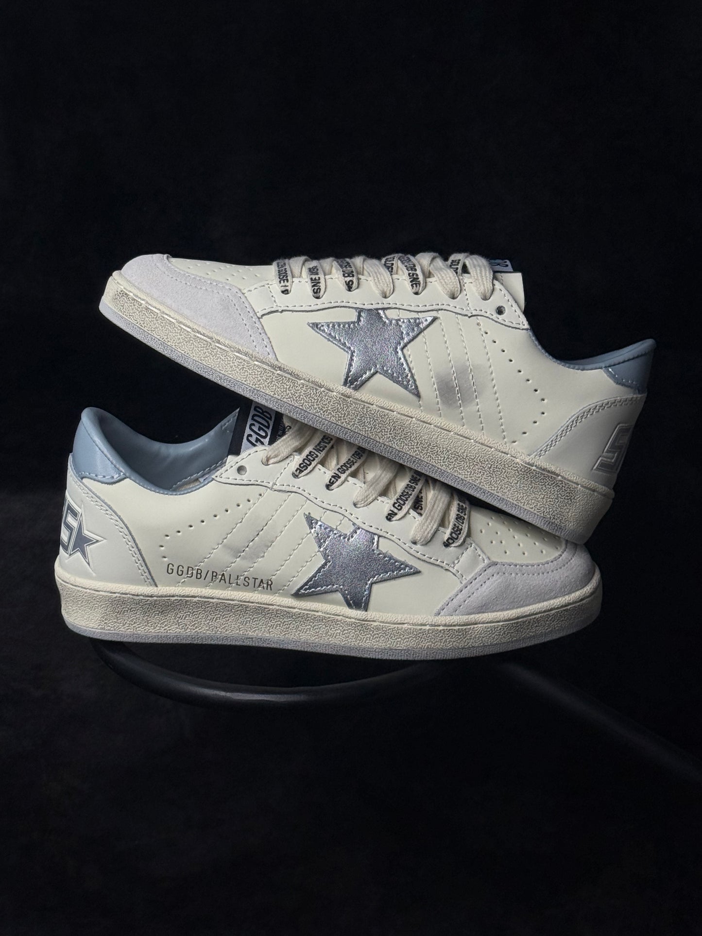 Golden Goose Ball Star White / Blue Fog / Silver