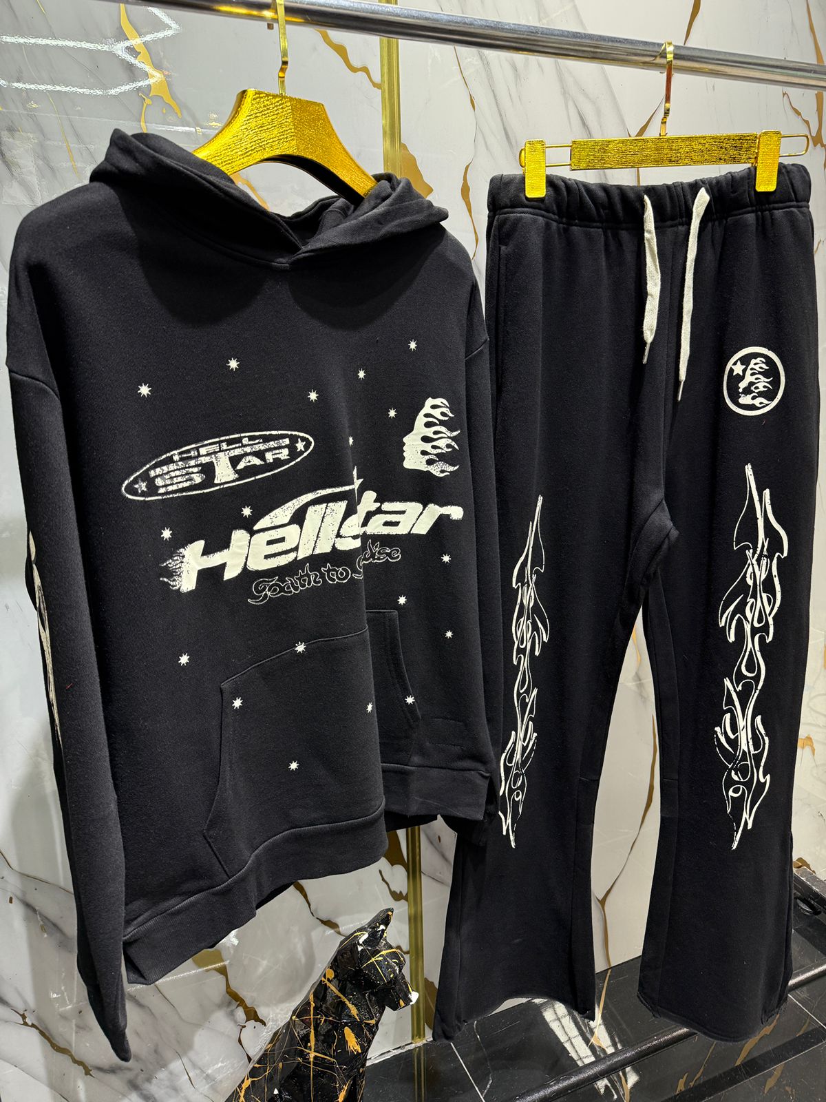 set de sudadera y pantalón deportivo negro