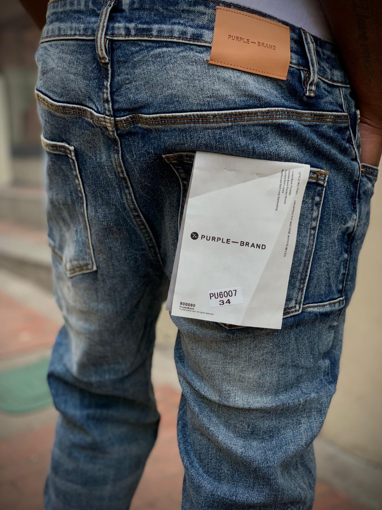 Jeans Slim Fit Destroyed Denim