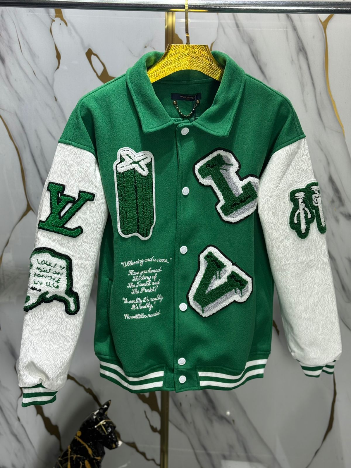 Chaqueta bomber tipo varsity-Louis Vuitton