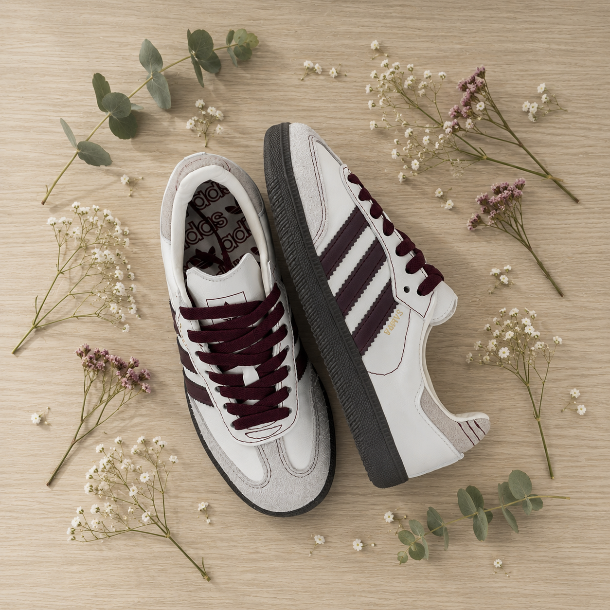 Tenis Samba OG “Wonder White/Maroon”