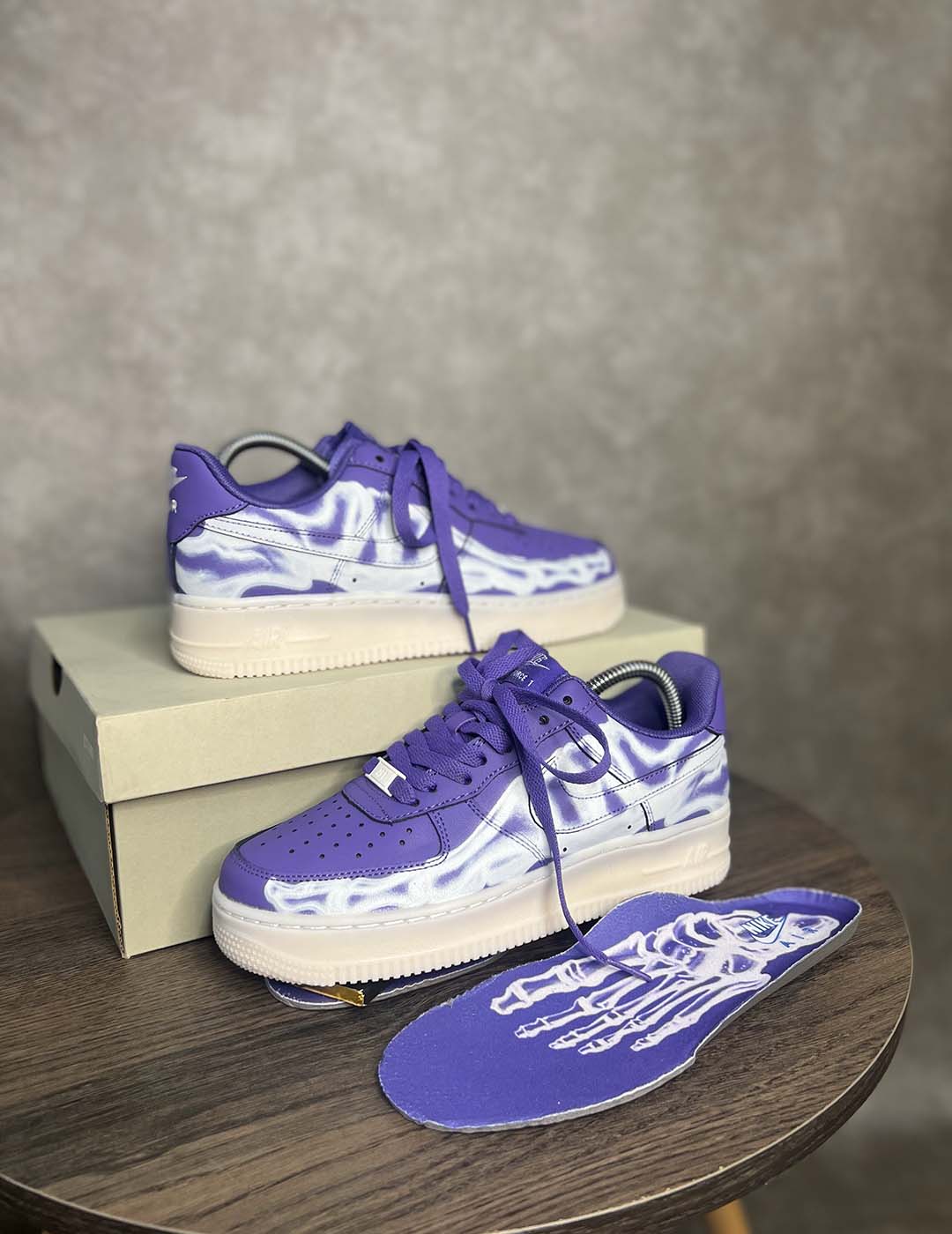 Nike Air Force 1 Skeleton Purple