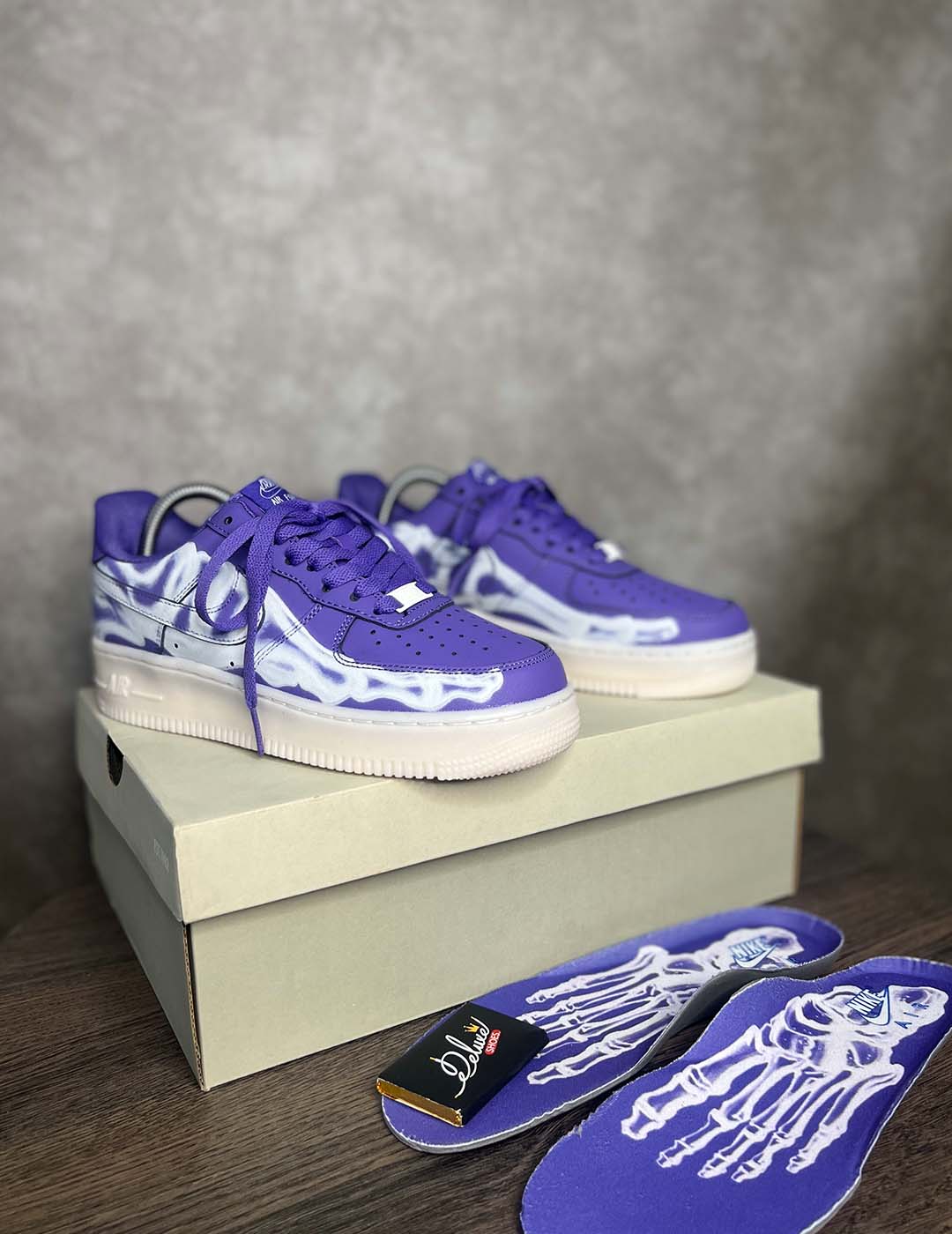 Nike Air Force 1 Skeleton Purple