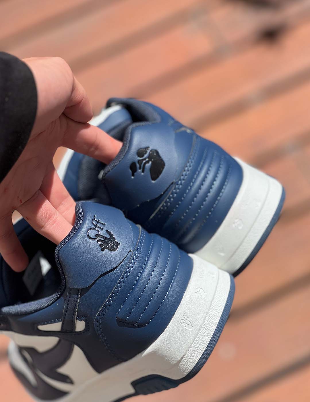 Off-White Out Of Office Low Top "Dark Blue/White