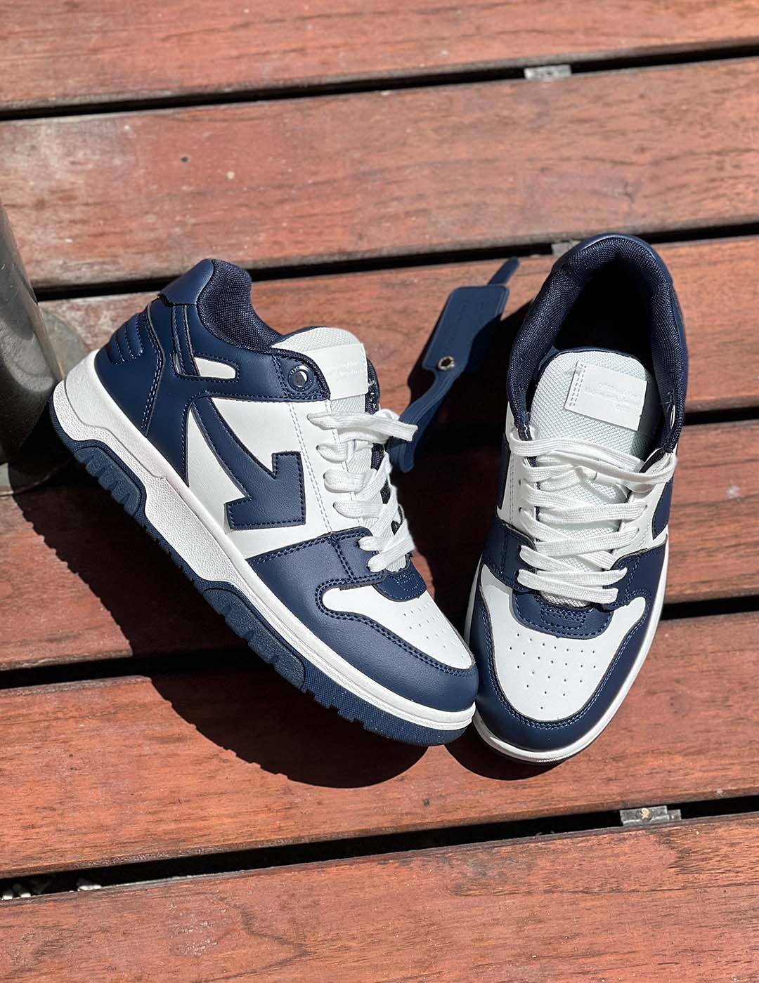 Off-White Out Of Office Low Top "Dark Blue/White