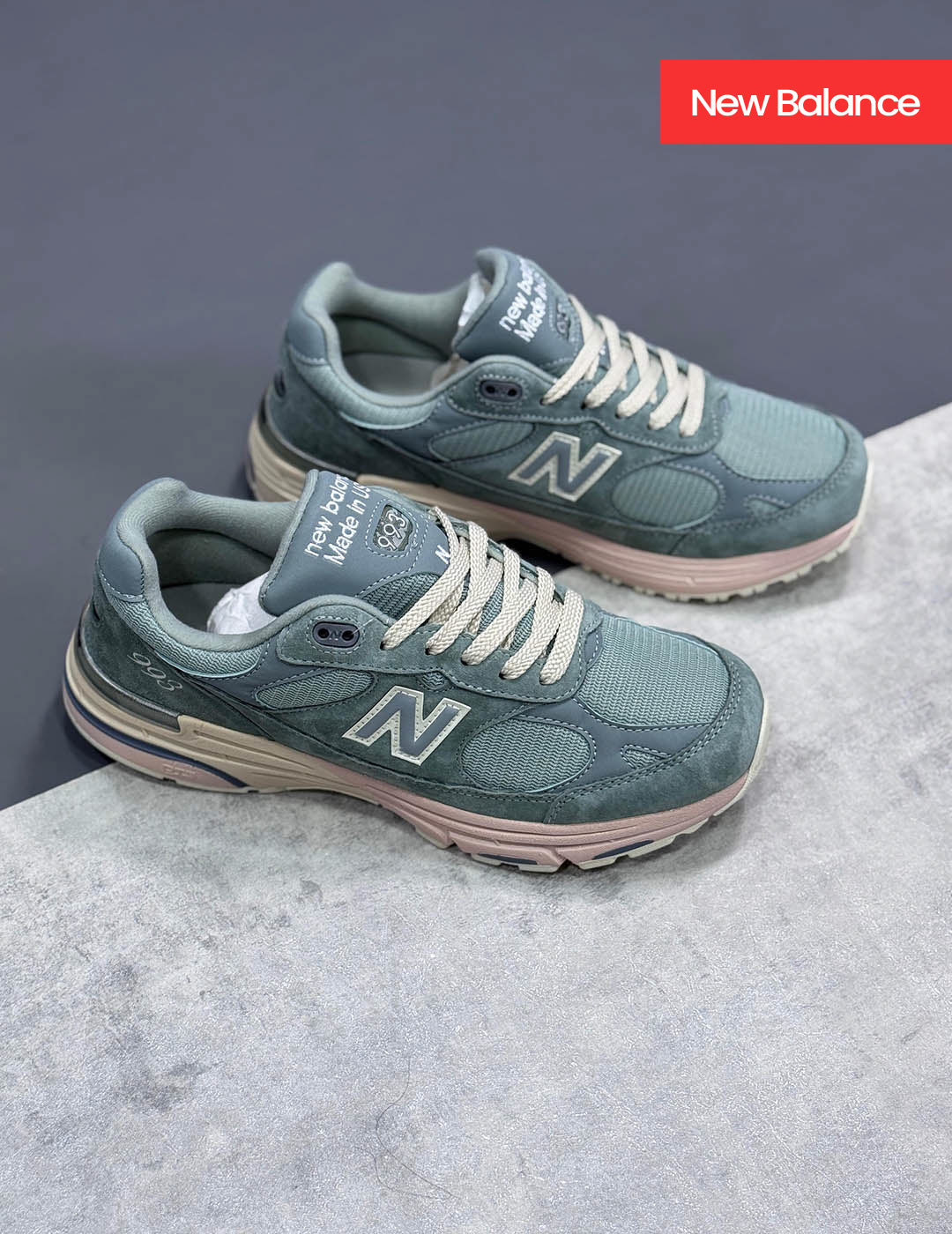 New Balance 993 MIUSA x KITH Pistachio