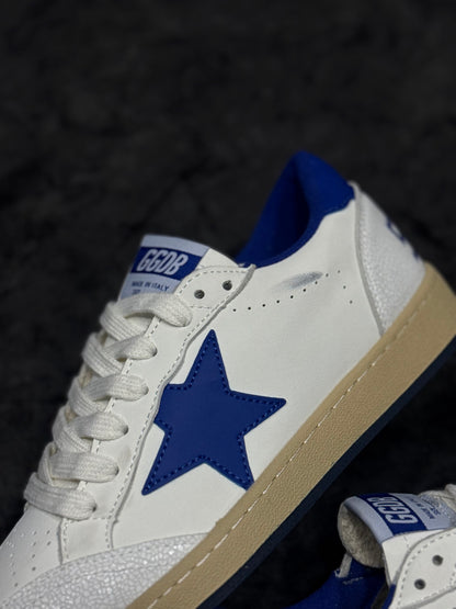 Ball Star para hombre de napa blanca con estrella y talón azul
