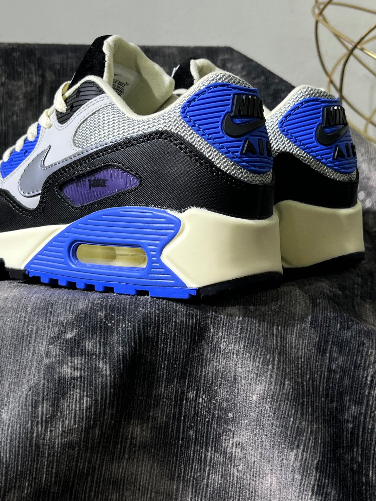 Air Max 90 x Patta Sapphire and Particle Grey
