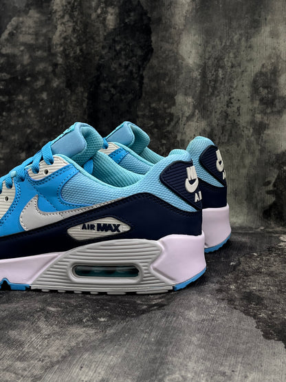 NIKE AIR MAX 90 ESSENTIAL UNIVERSITY Blue/ Pure Platinum-Obsidian-White