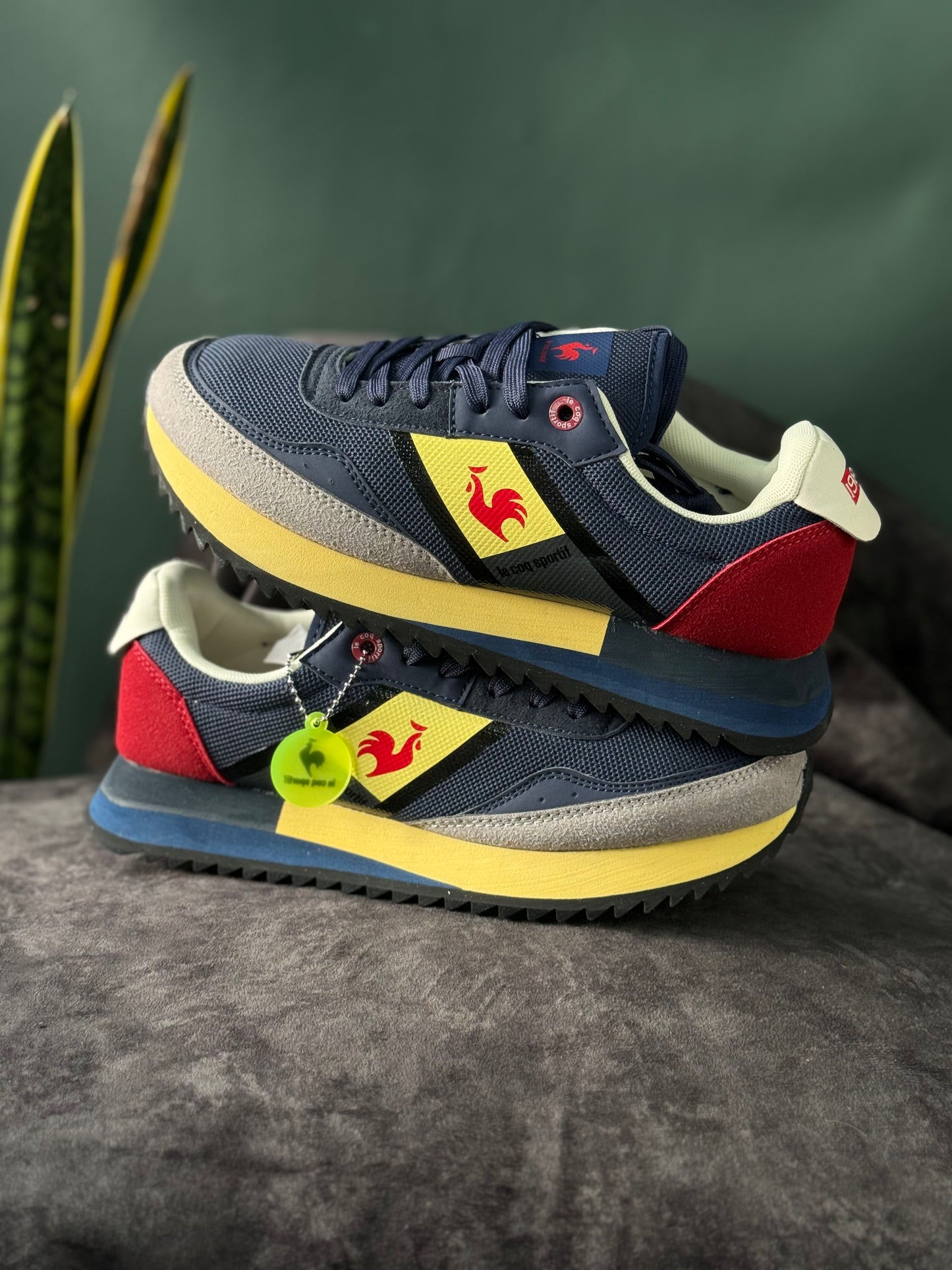 Le Coq Sportif Jet Star 2 Azul con amarillo