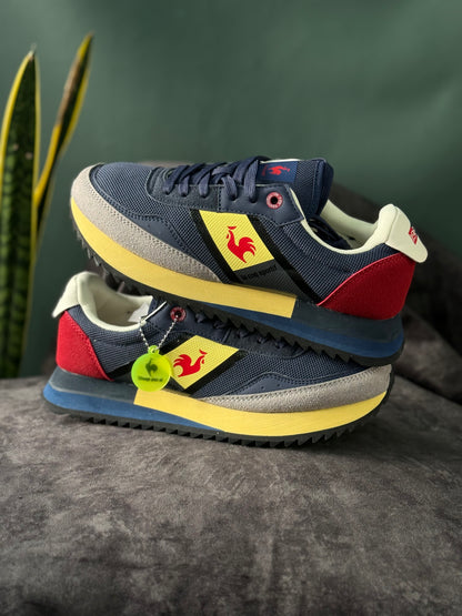 Le Coq Sportif Jet Star 2 Azul con amarillo
