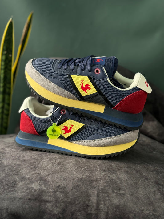 Le Coq Sportif Jet Star 2 Azul con amarillo