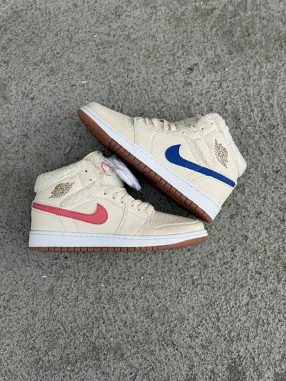 Air Jordan 1 Mid Canvas Multi-Swoosh