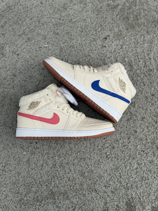 Air Jordan 1 Mid Canvas Multi-Swoosh