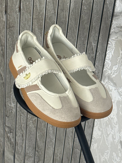 adidas Samba Jane Ruffle Pack White Pink Gum (Women's)