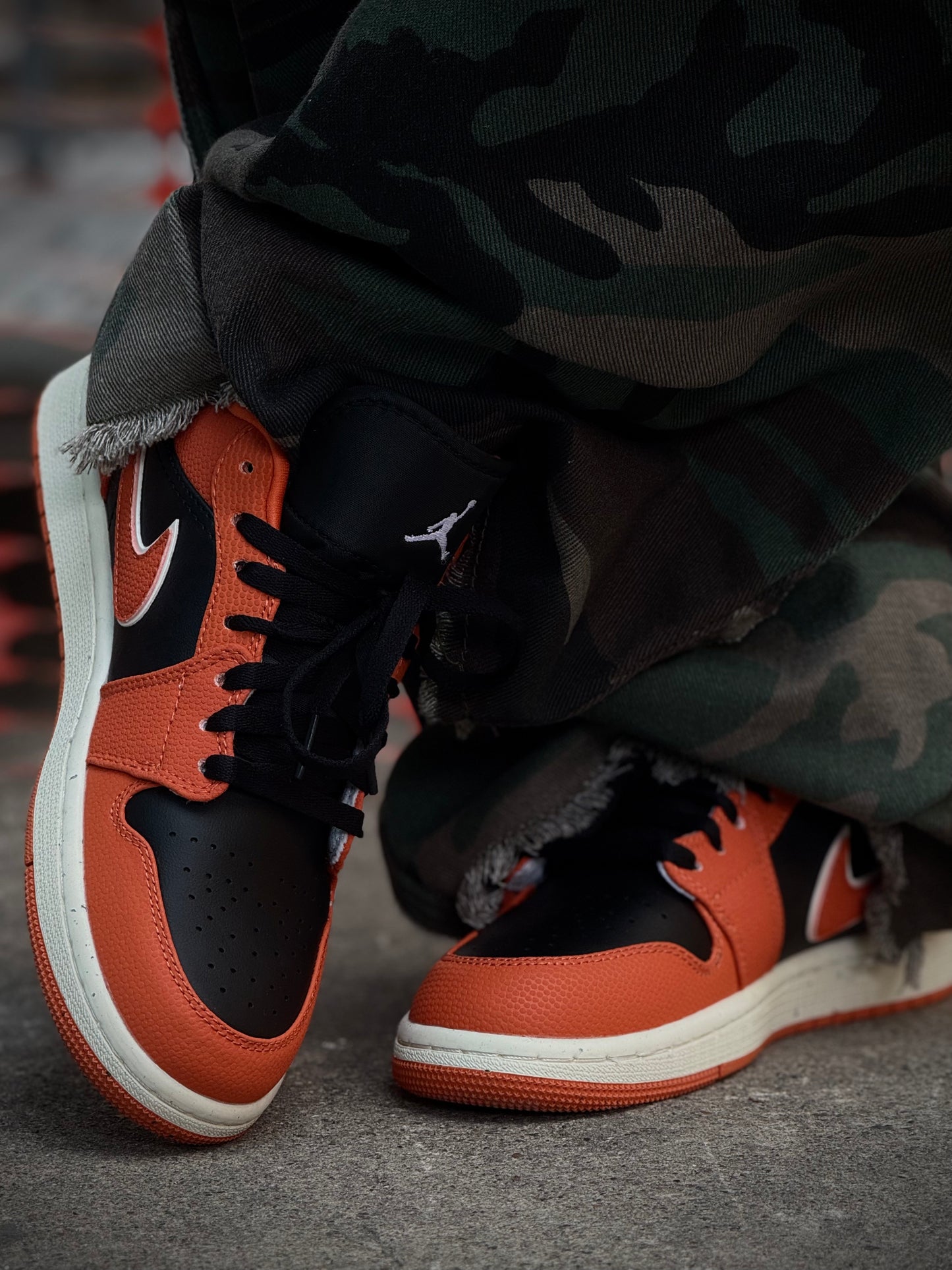 Jordan 1 Low “Orange Black” – Unisex