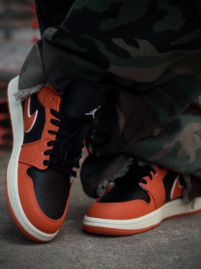 Jordan 1 Low “Orange Black” – Unisex