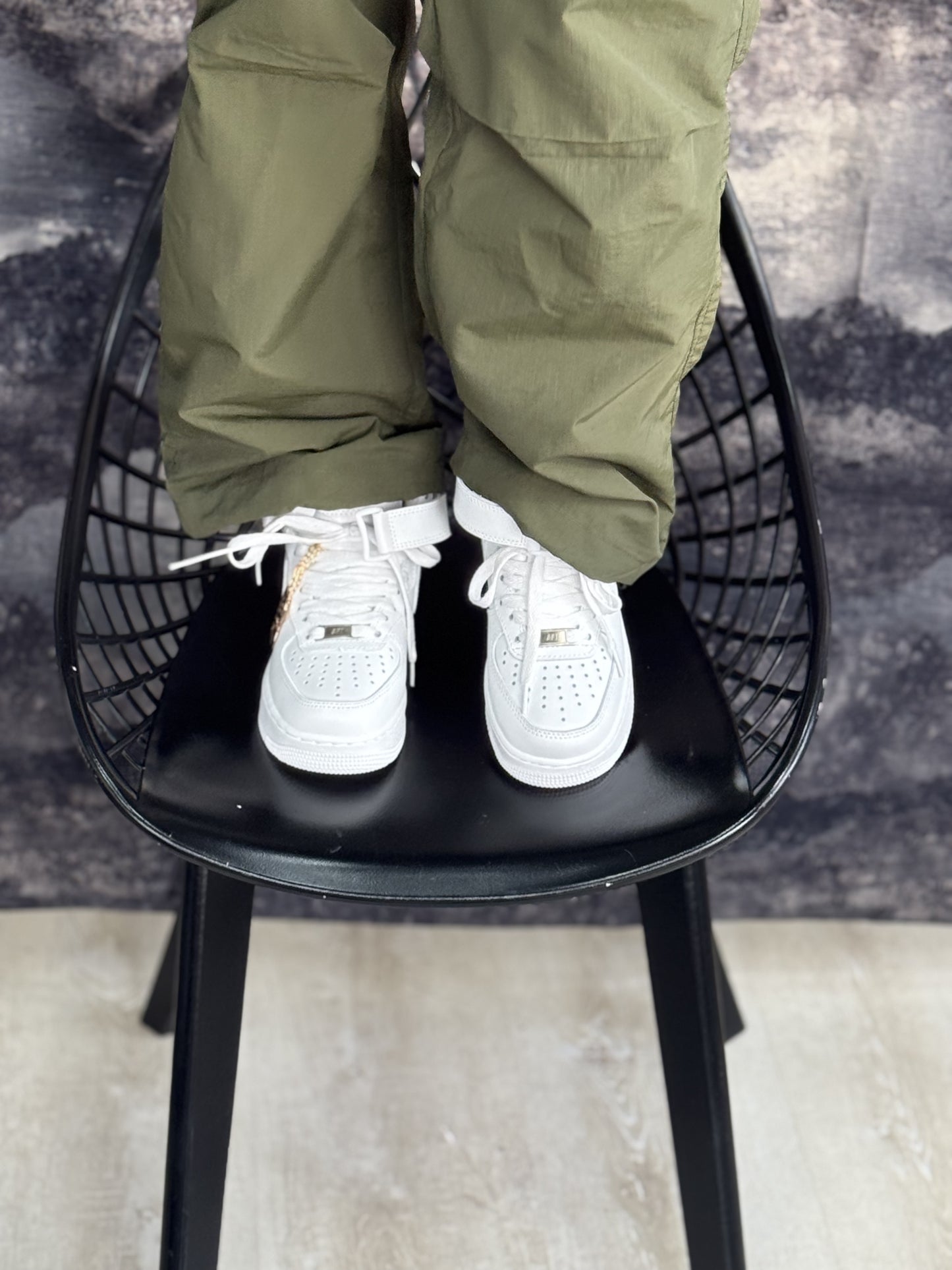 Nike Air Force 1 Mid '07 in a triple white