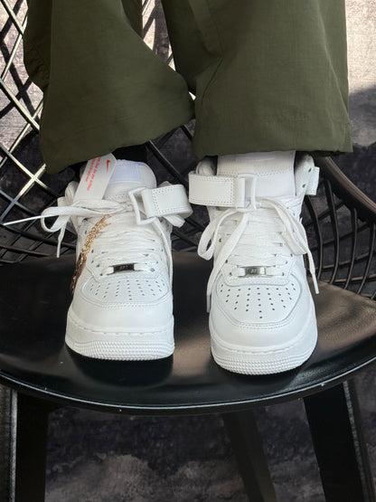 Nike Air Force 1 Mid '07 in a triple white
