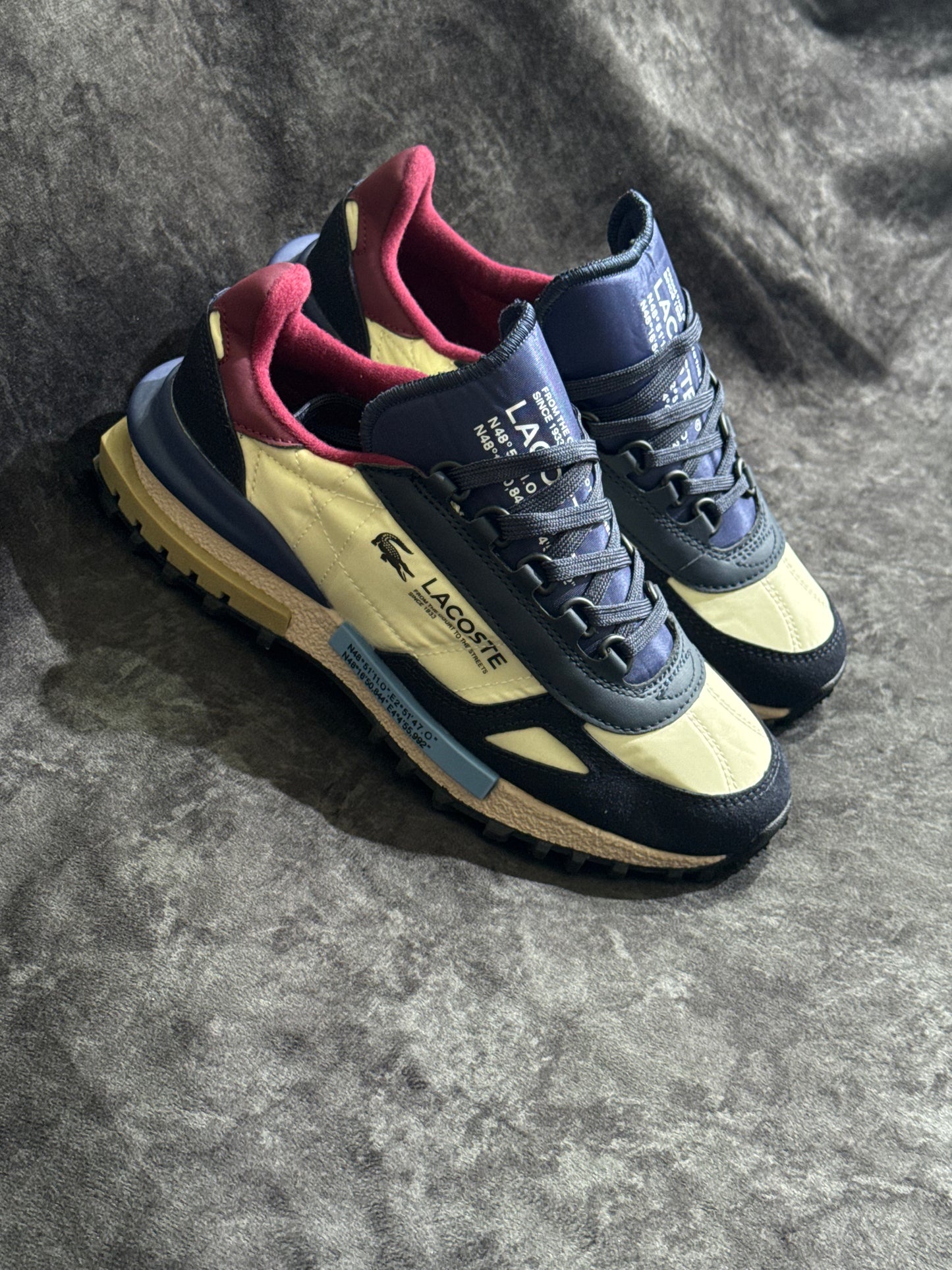 Lacoste Elite Active azul marino/beige crema