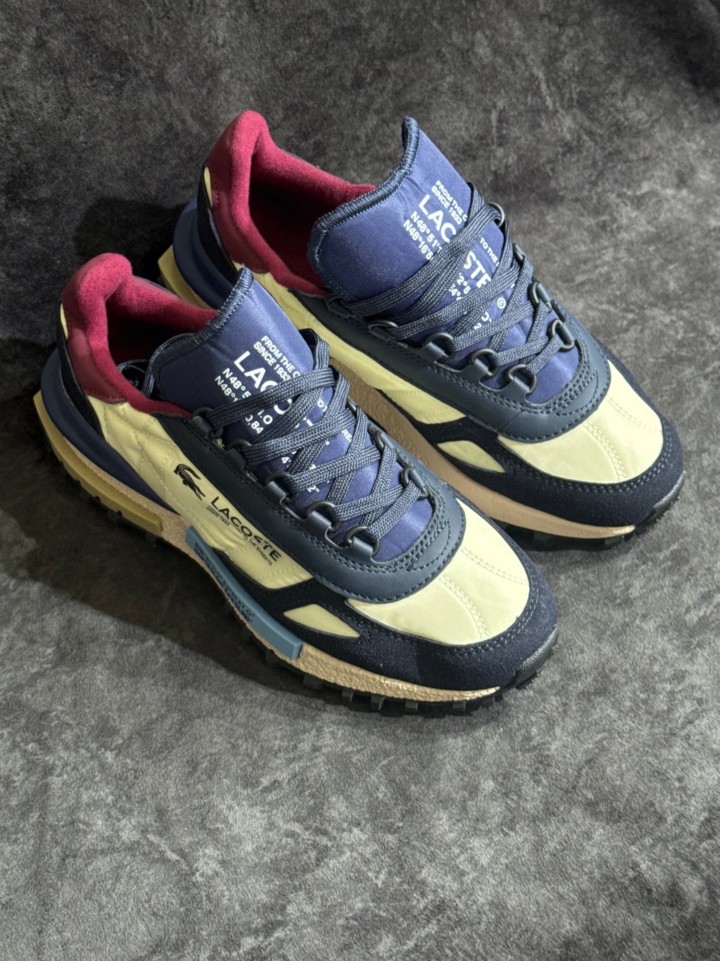 Lacoste Elite Active azul marino/beige crema