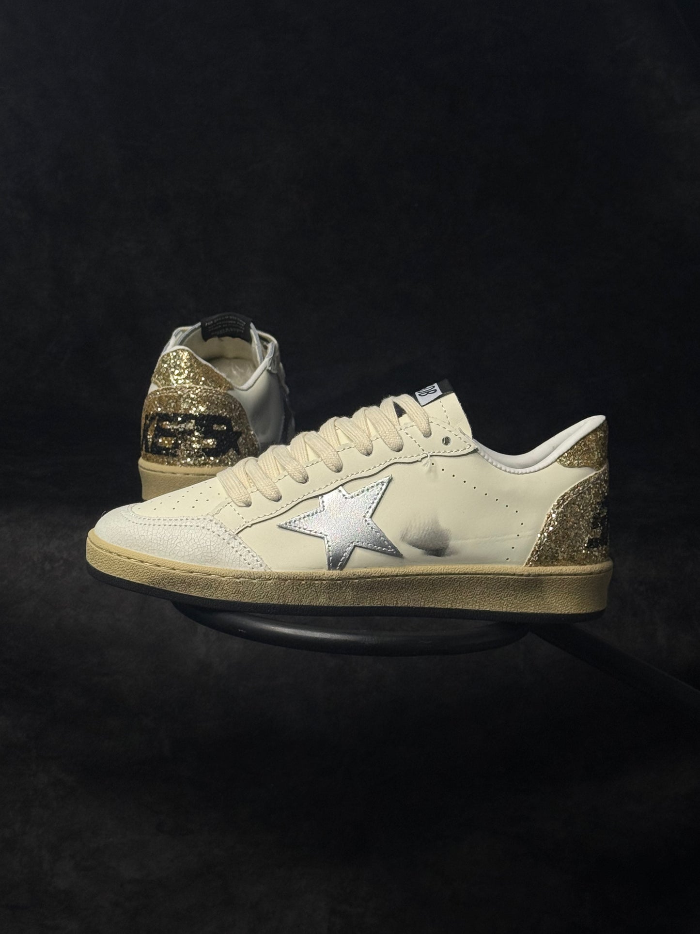 Golden Goose Ball Star con Estrella Plateada /Glitter