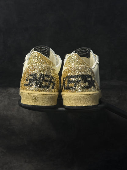 Golden Goose Ball Star con Estrella Plateada /Glitter