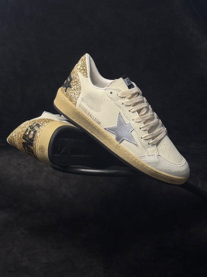 Golden Goose Ball Star con Estrella Plateada /Glitter