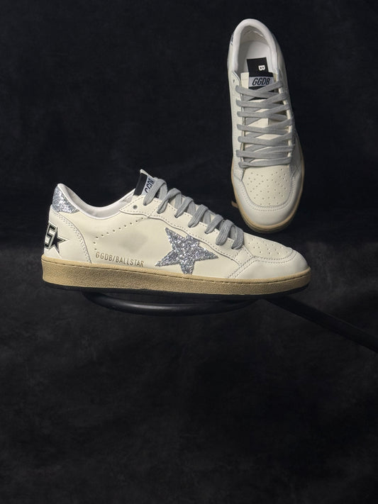 Golden Goose Ball Star Nappa Upper and Spur Glitter