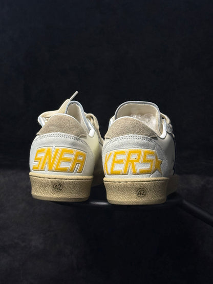 Golden Goose Ball Star White Silver Blue Glitter