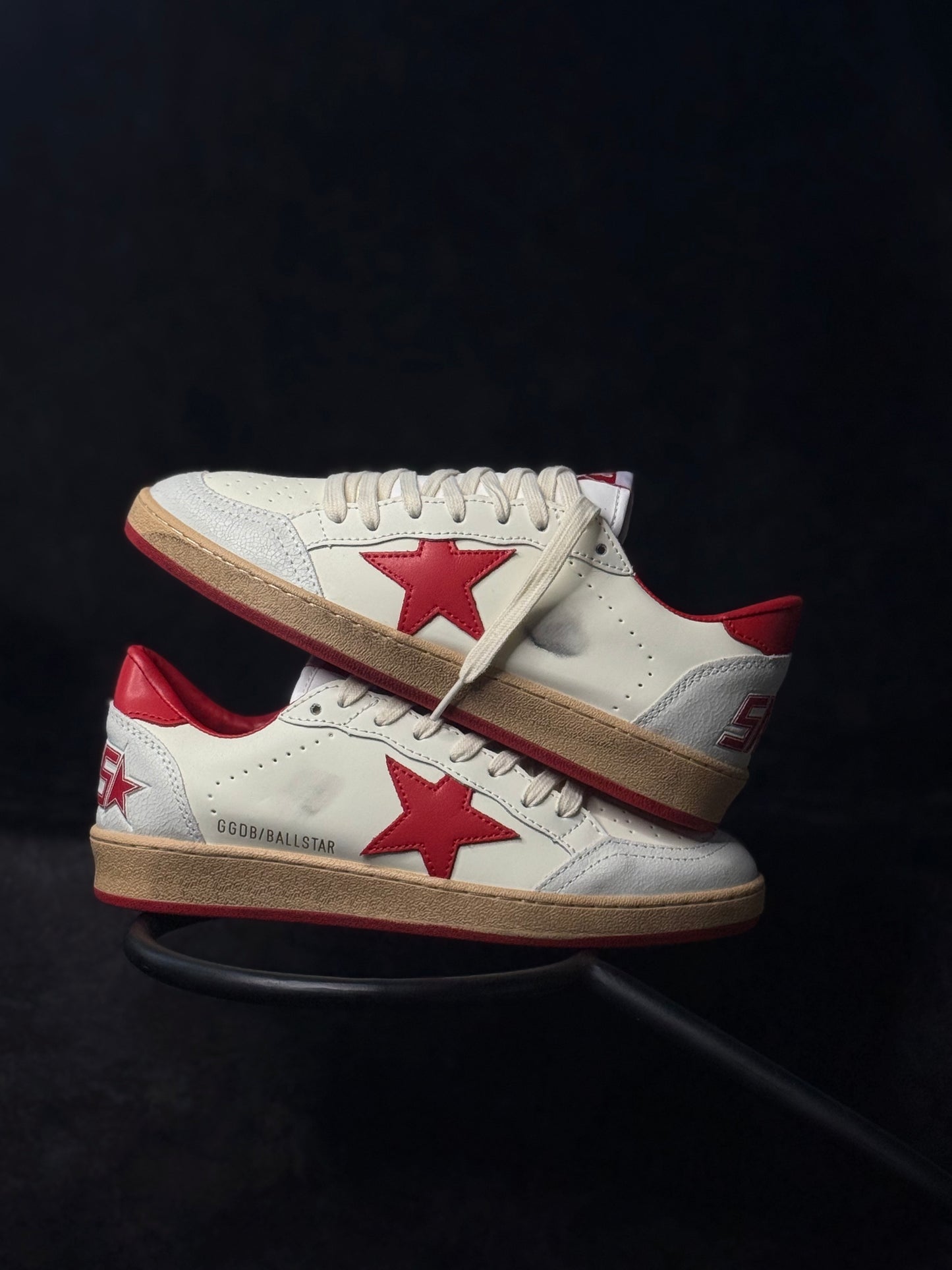 Golden Goose Ball Star White Red
