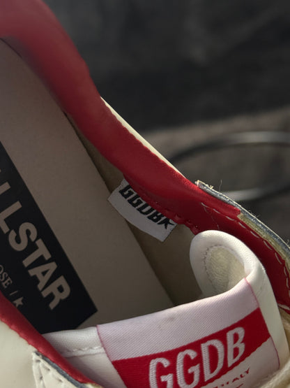 Golden Goose Ball Star White Red