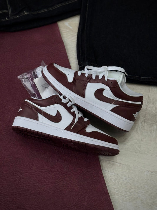 Nike  Jordan 1 Low Burgundy/White