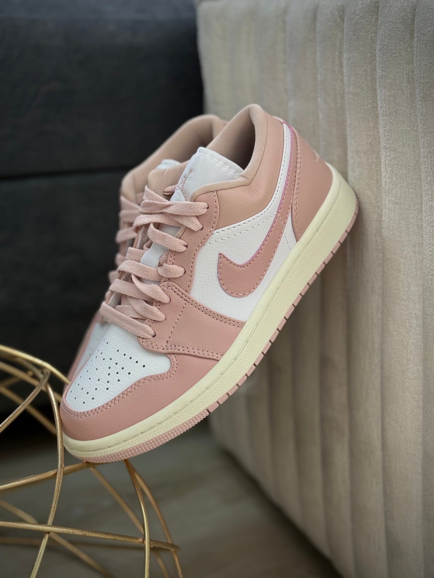 Air Jordan 1 Low “Pink Oxford Suede