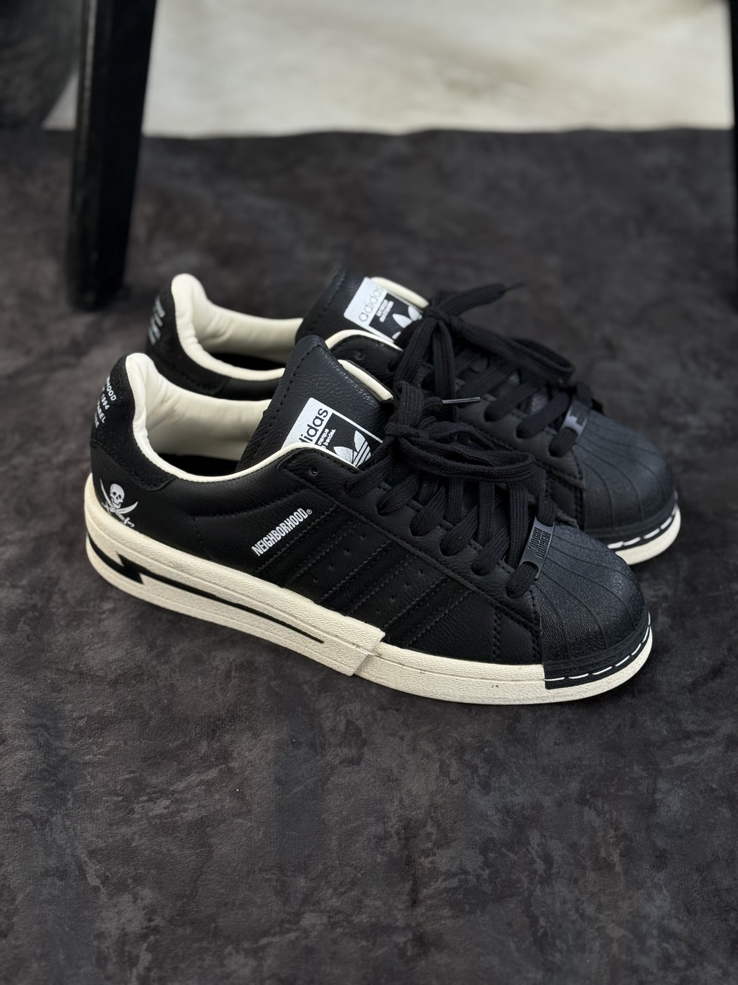 Adidas Superstar x Neighborhood “Black Bone”
