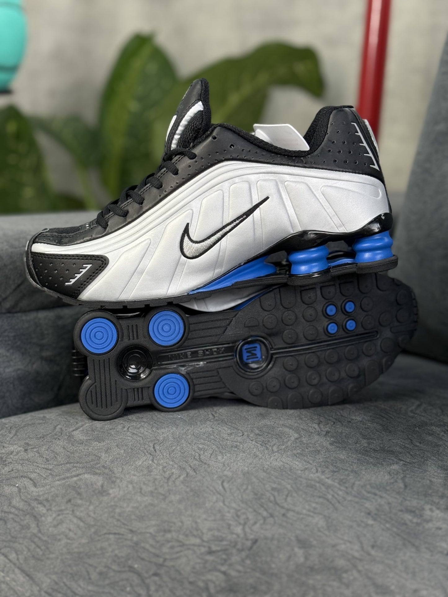 Nike Shox R4 Gris Azul