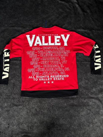 Camiseta Oversize Valley Dreams Red Graphic Tee