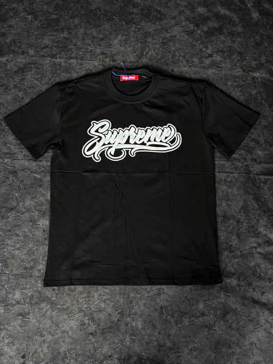 Camiseta Supreme Script Negra