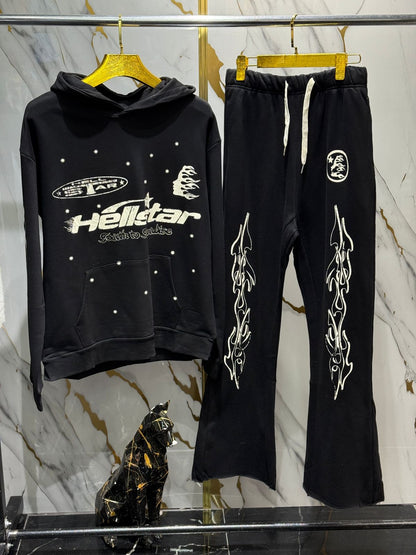 set de sudadera y pantalón deportivo negro