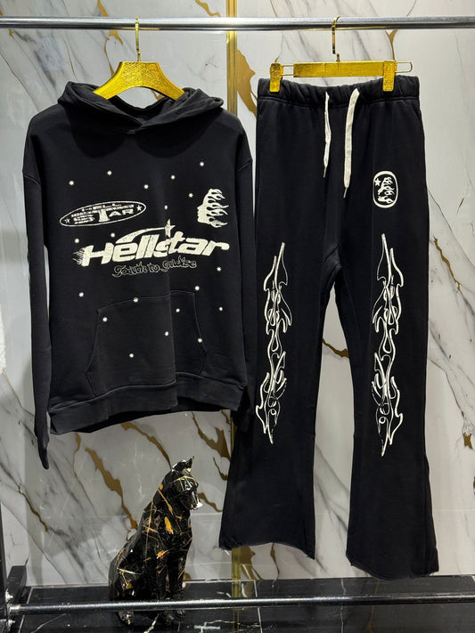 set de sudadera y pantalón deportivo negro