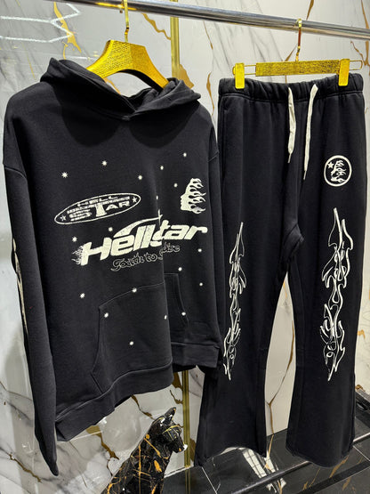 set de sudadera y pantalón deportivo negro