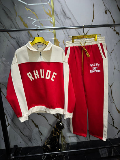 Conjunto de sudadera y pantalón de la marca Rhude.