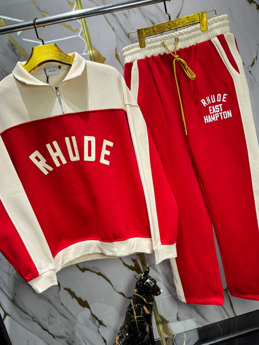 Conjunto de sudadera y pantalón de la marca Rhude.