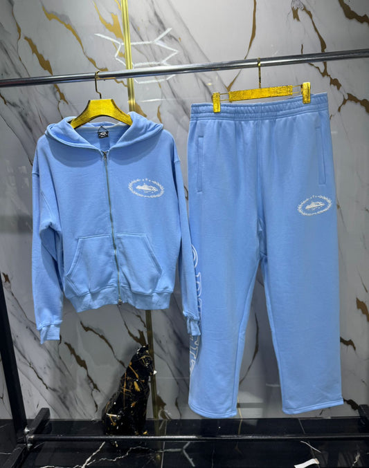 Conjunto jogger deportivo azul claro